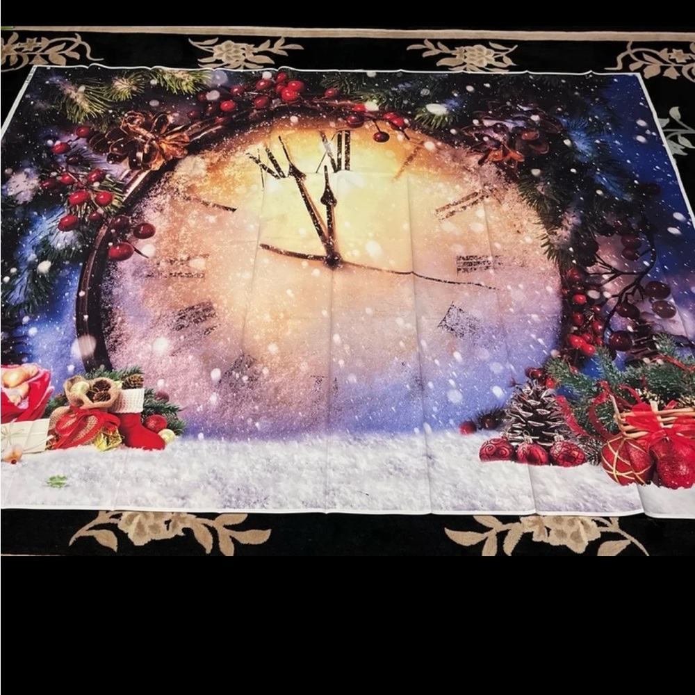 Holiday Extra Large Backdrop 8ft x 6ft-New